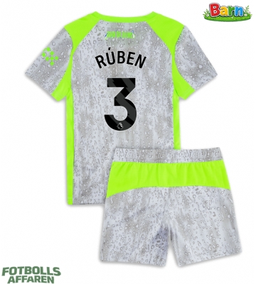 Manchester City Ruben Dias #3 Tredjeställ Barn 2025-26 Kortärmad (+ Korta byxor)